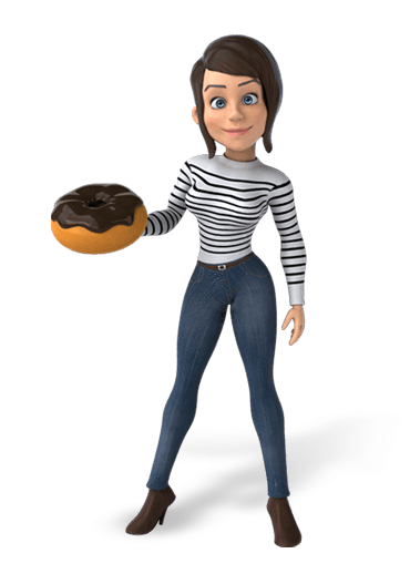 3. Autoridade : Influencer feminina segurando um bolo