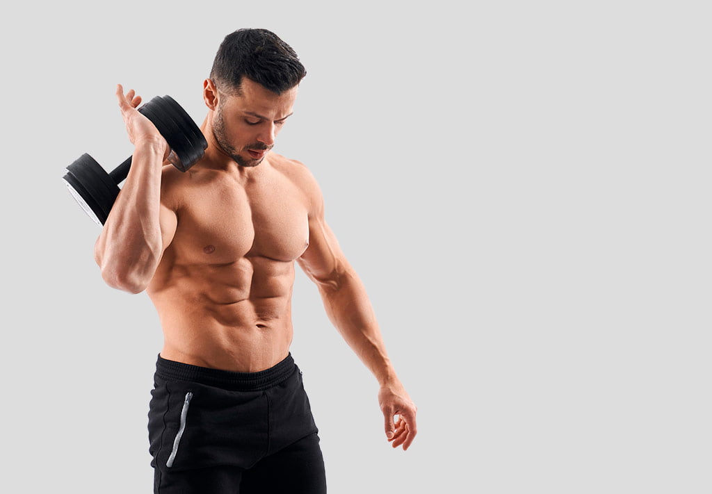 O Know-How dos Instagrammers : Influenciador musculoso levantando peso com uma das m&atilde;os