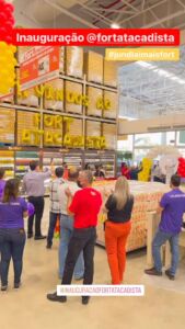 campanha fortatac influencer andersonzanchin na inauguração da loja