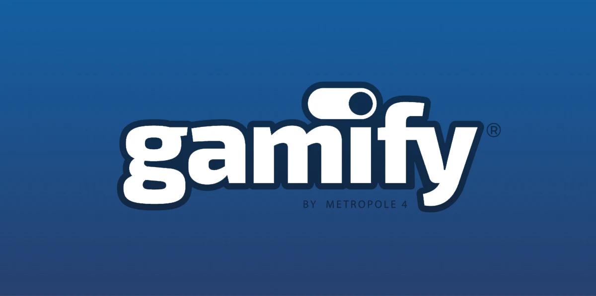 Logomarca da plataforma Gamify da Metr&oacute;pole4.