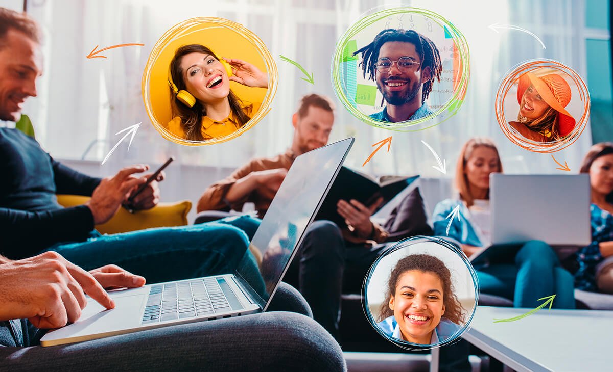 Funcion&aacute;rios em treinamento engajados com a gamifica&ccedil;&atilde;o para tornar as atividades mais envolventes e divertidas. Fonte: @Freepik