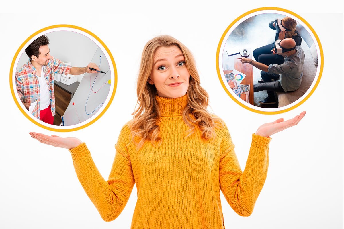 Encontre a abordagem ideal: Gamifica&ccedil;&atilde;o anal&oacute;gica vs Gamifica&ccedil;&atilde;o digital. Avalie seus objetivos e necessidades para tomar a decis&atilde;o certa para sua empresa. Fonte: @Freepik